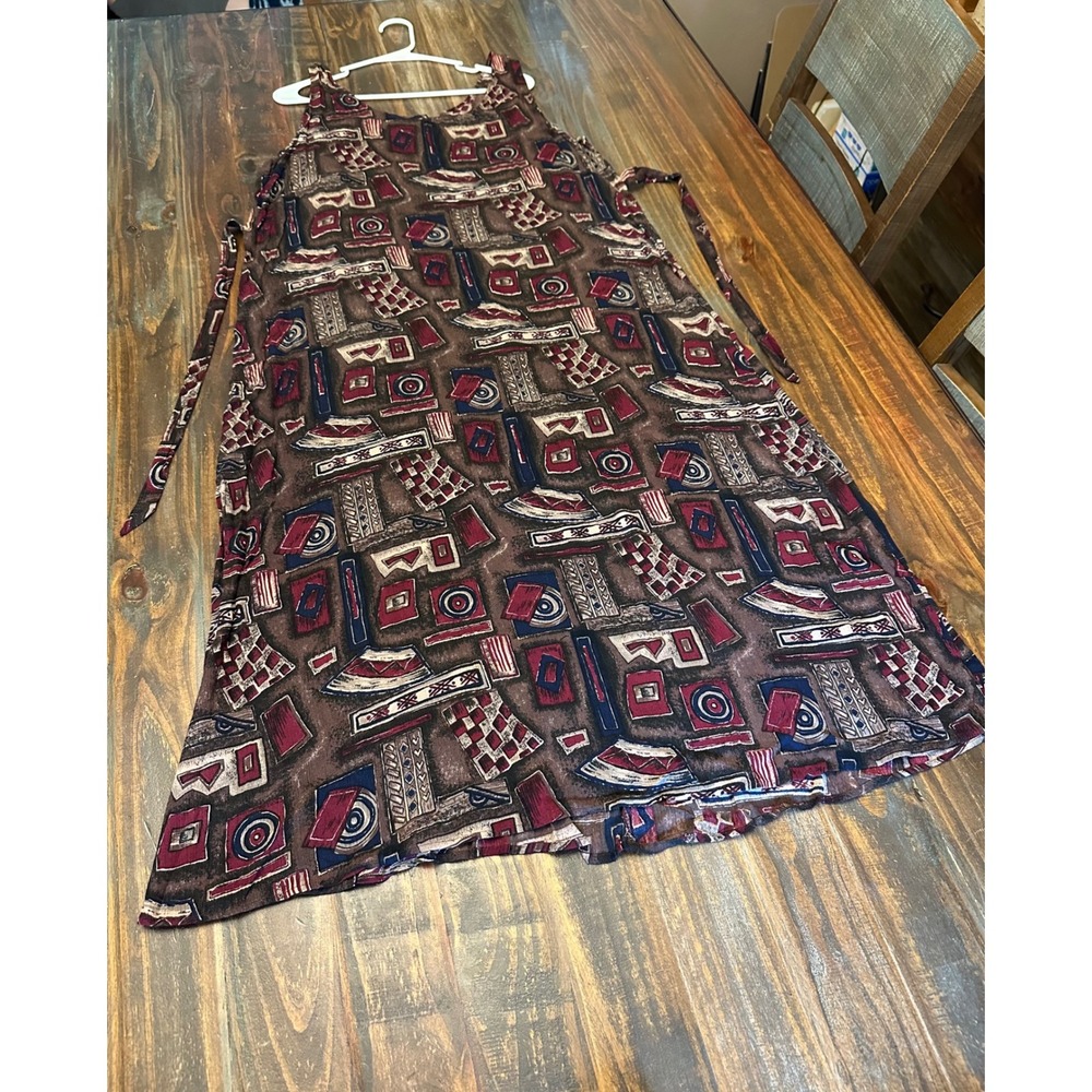 Vintage Connie Choi Sleeveless‎ Maxi Dress Sundress Large
